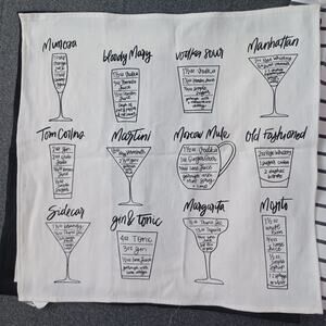 Target Cotton Wine/Beer Napkins Set of 5
